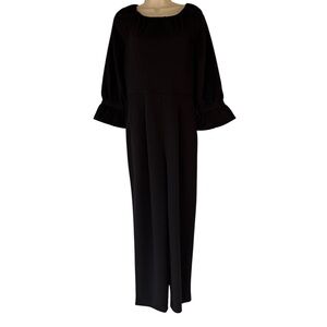 Calvin Klein Black Women's 3/4 Bell Sleeves 1 Piece Jumpsuit/Romper Pants Size 6